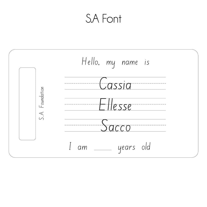 Personalised Trace &amp; Erase - First Name, Middle Name &amp; Surname