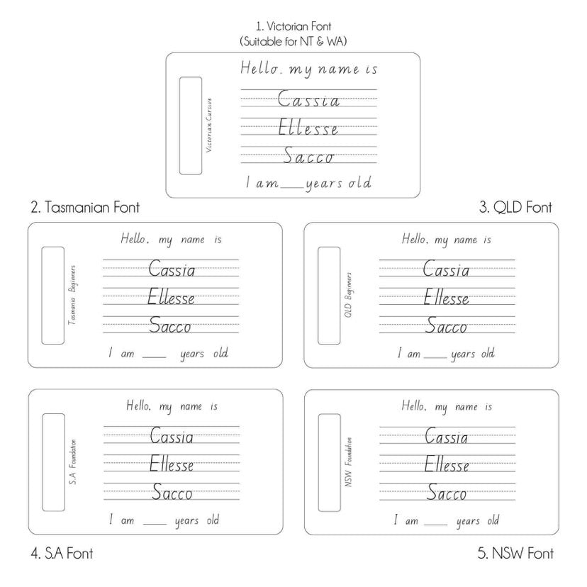 Personalised Trace & Erase - First Name, Middle Name & Surname