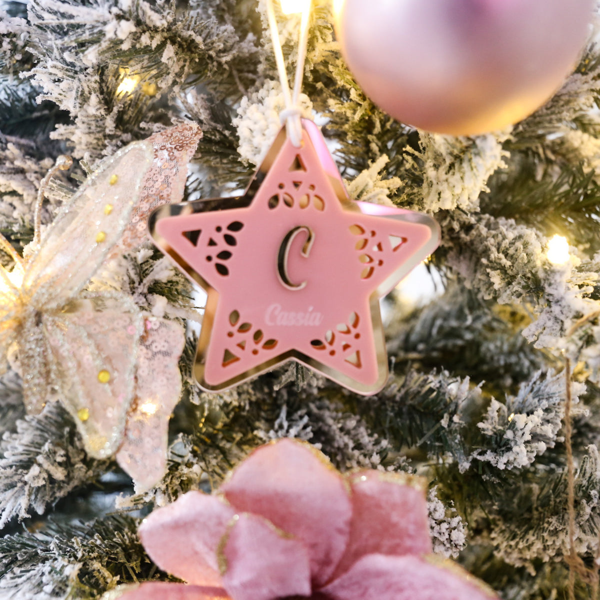 3D Christmas Ornament - Name Star Ornament