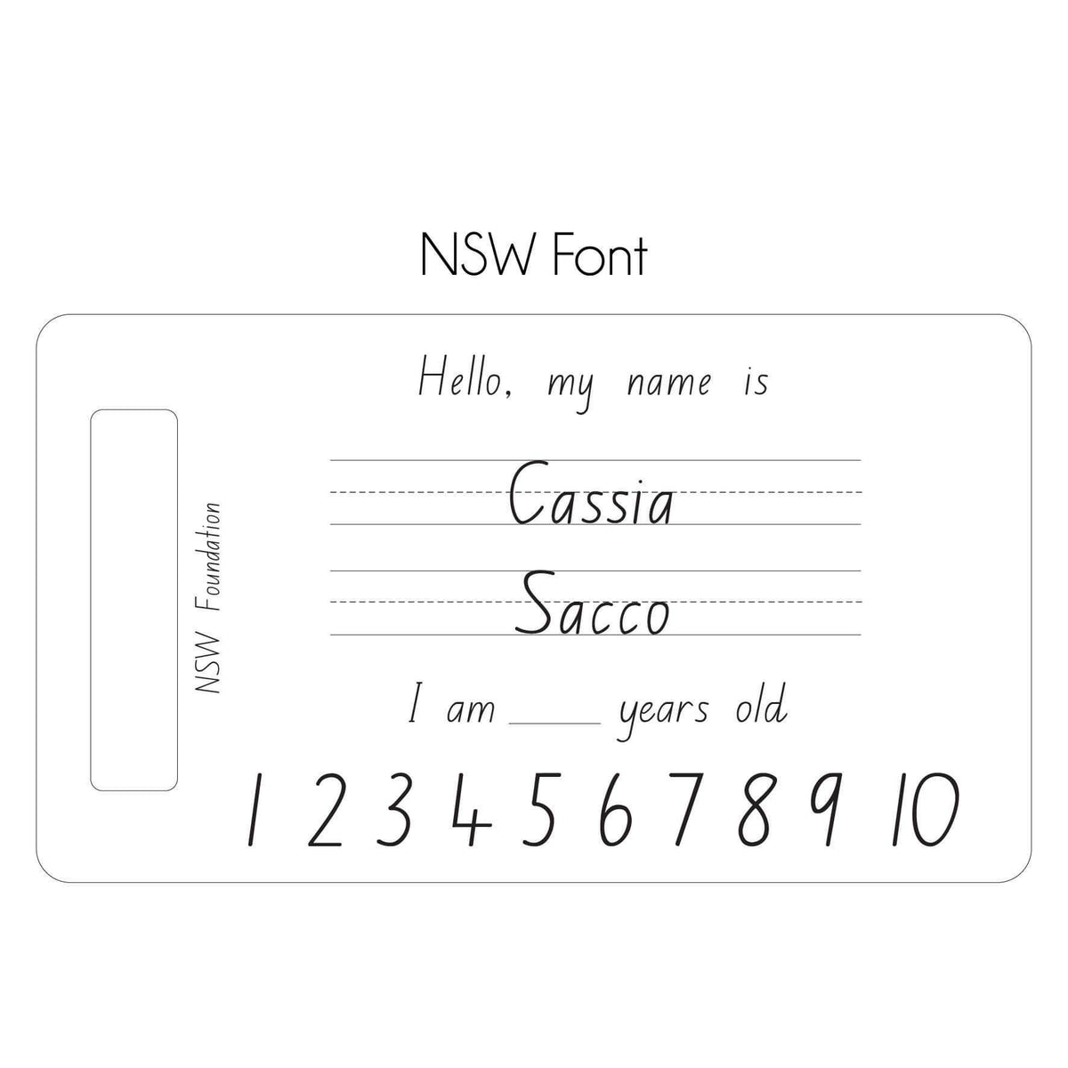 Personalised Trace &amp; Erase - First Name &amp; Surname