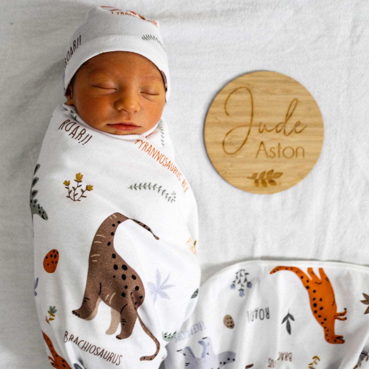 Full Name Announcement Plaque - Bamboo