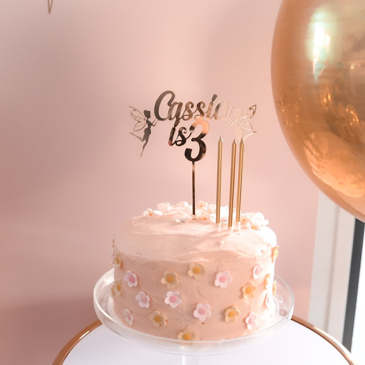 Personalised Fairy Cake Topper