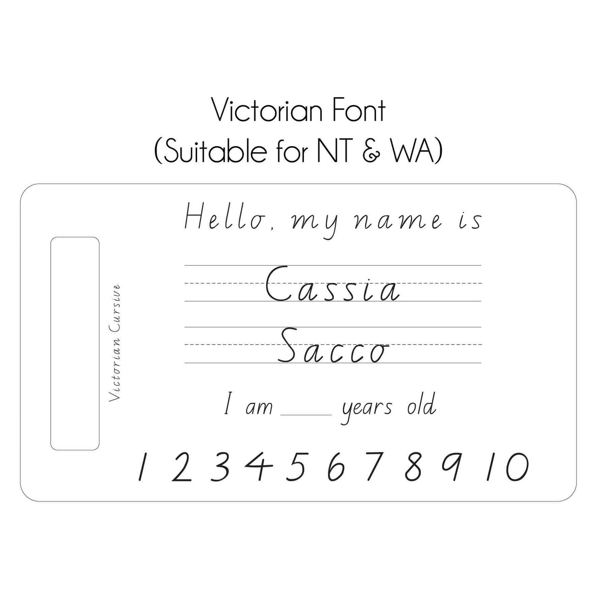Personalised Trace &amp; Erase - First Name &amp; Surname
