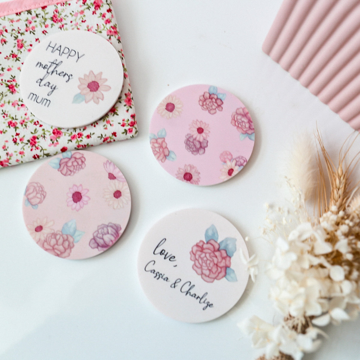Floral Mother&#39;s Day Magnets (Set of 4)