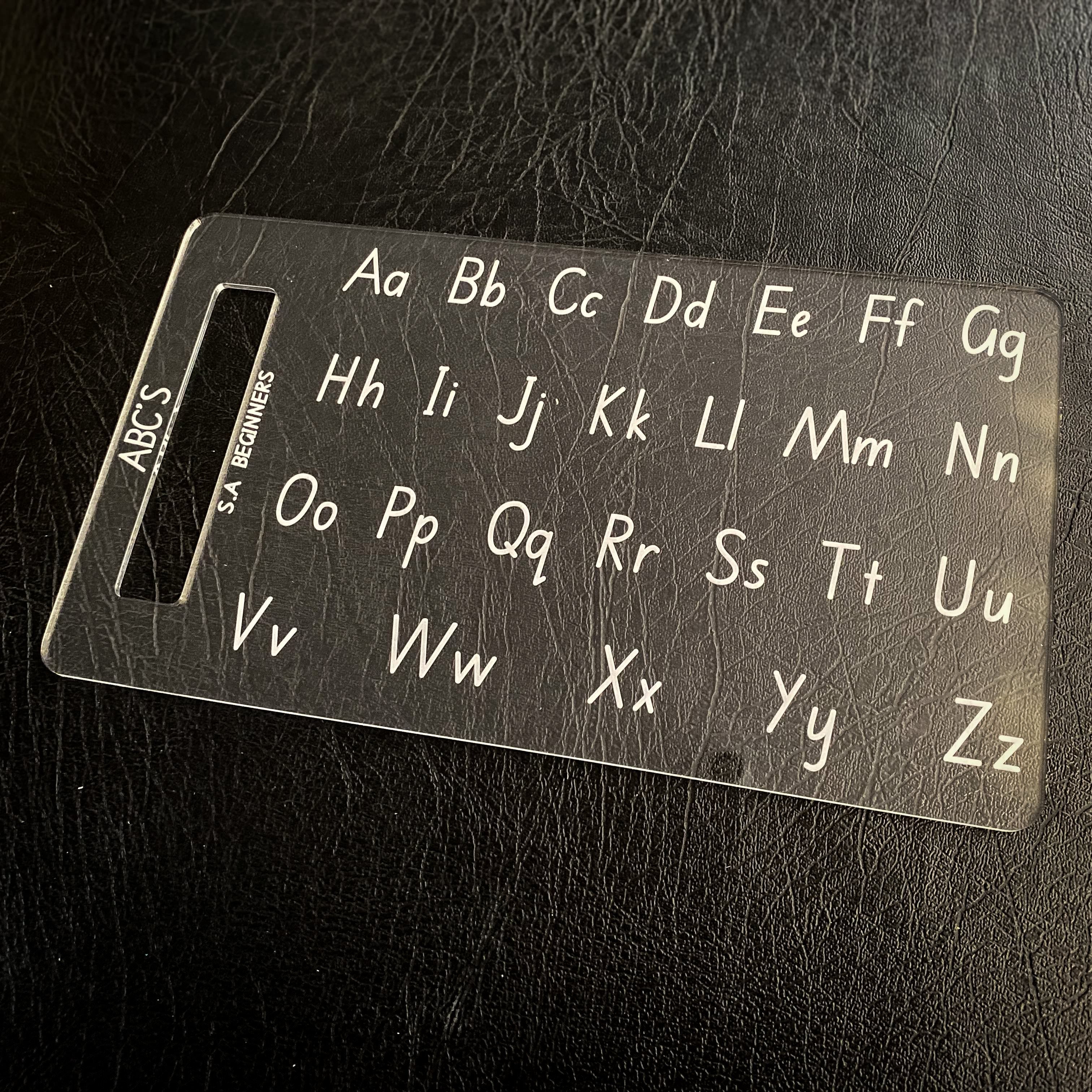 Personalised Trace & Erase - ABC board: S.A Foundation