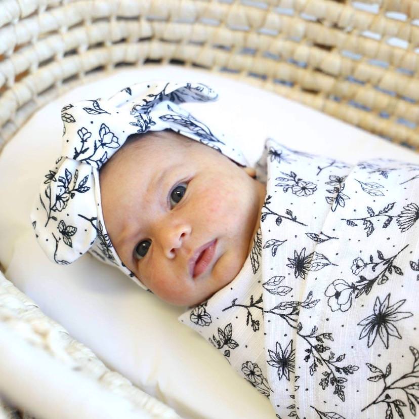 Newborn floral outlet swaddle