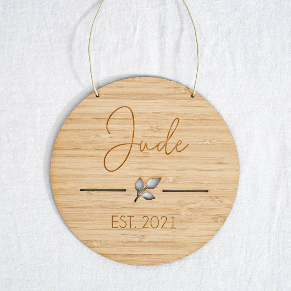 Round Name Plaque - Name Only