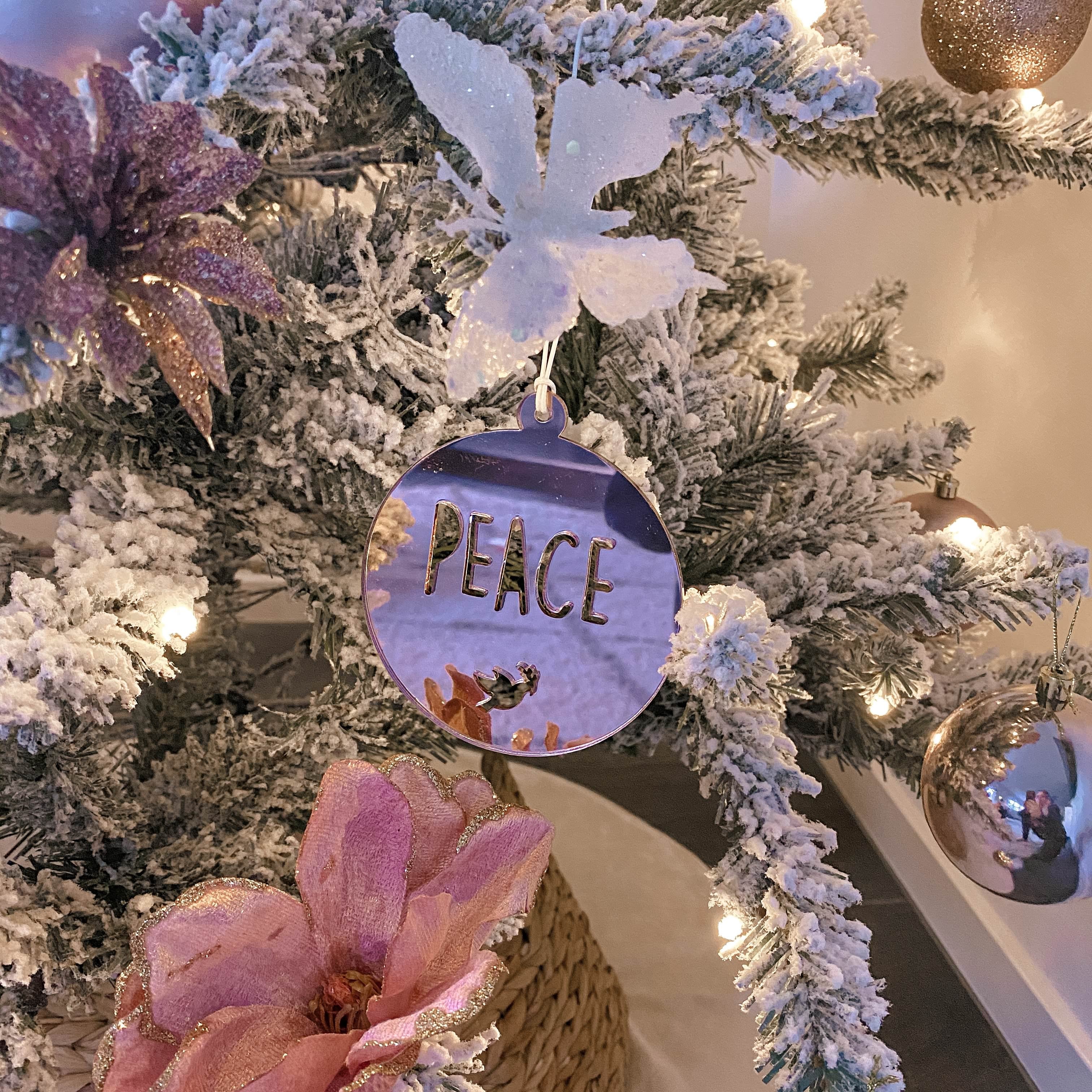 Christmas Ornament - Set of 3 (Peace, Love, Joy)