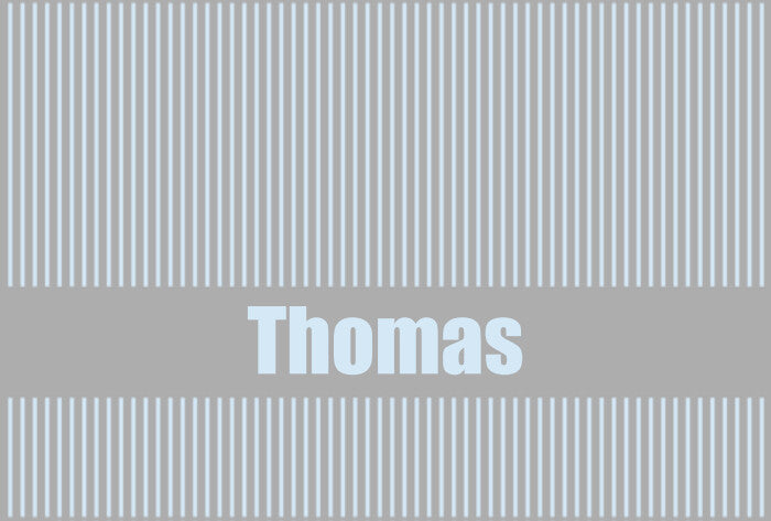 Personalised Name Blanket | Stripes Vertical Design