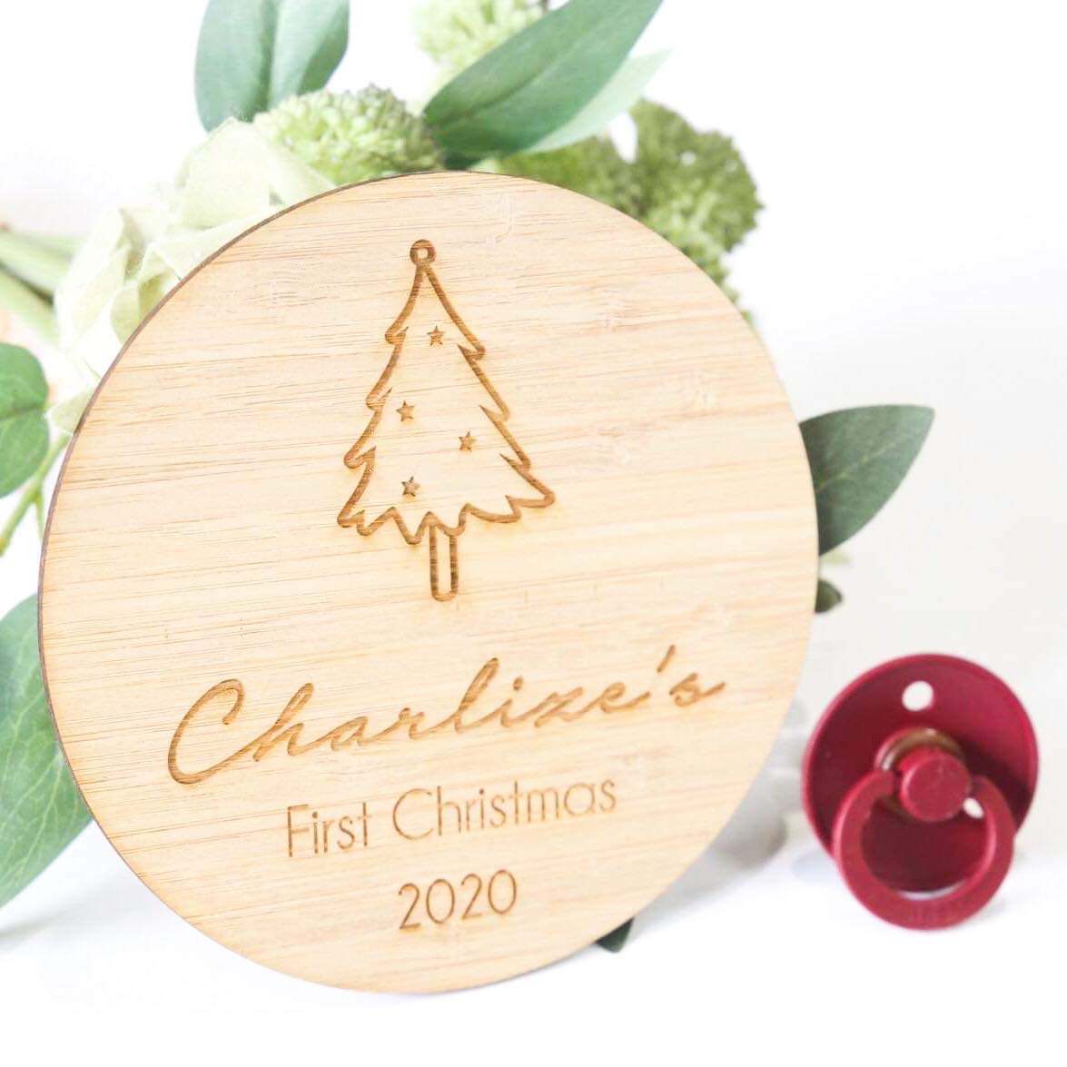 First Christmas Milestone - Engraved