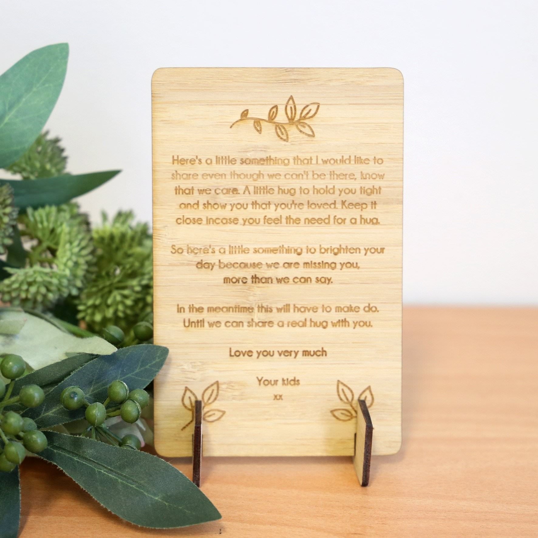 Long Distance Hug Plaque