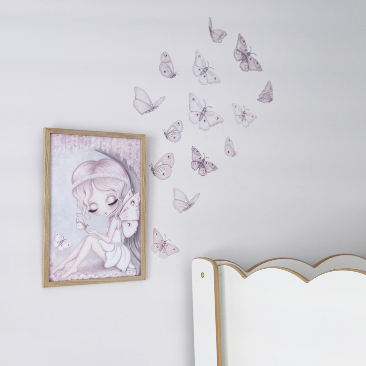 Butterflies ‘Fairy magic.’ Fabric Wall Decals A2 | Removable Fabric Wall Decals | Isla Dream