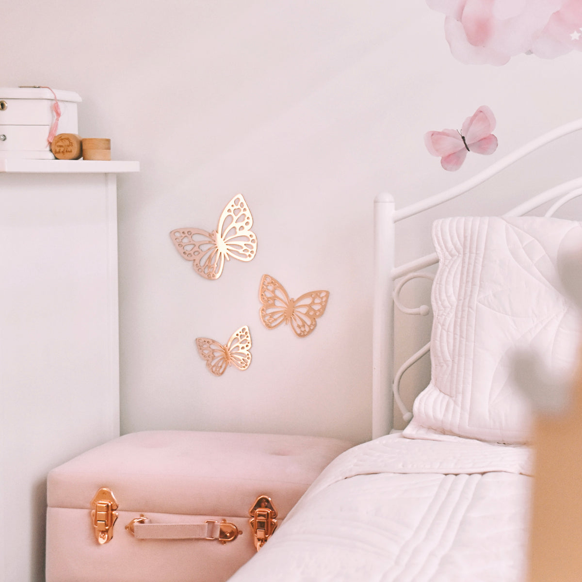 Butterfly Acrylic Wall Decals (set of 3)