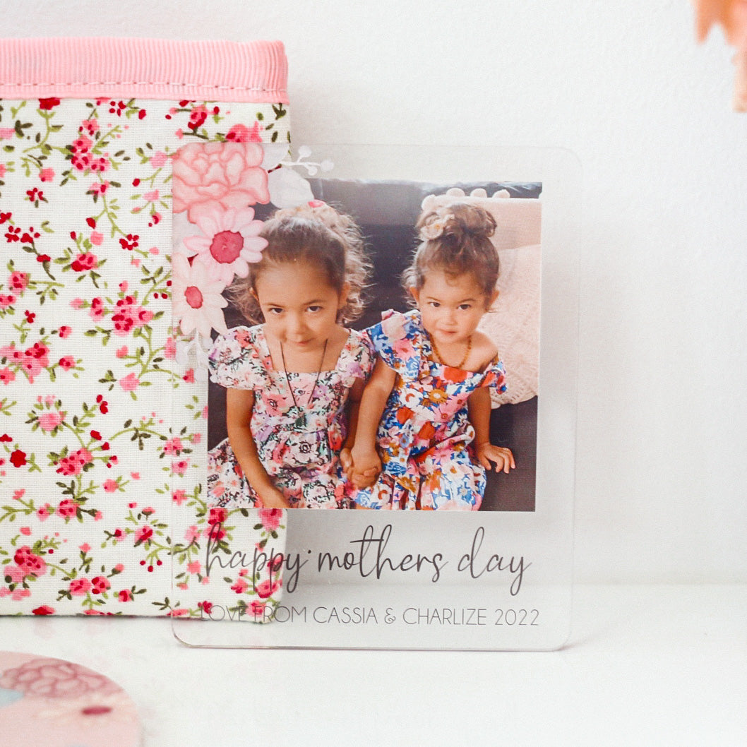Floral Photo Magnet - Mother&#39;s Day