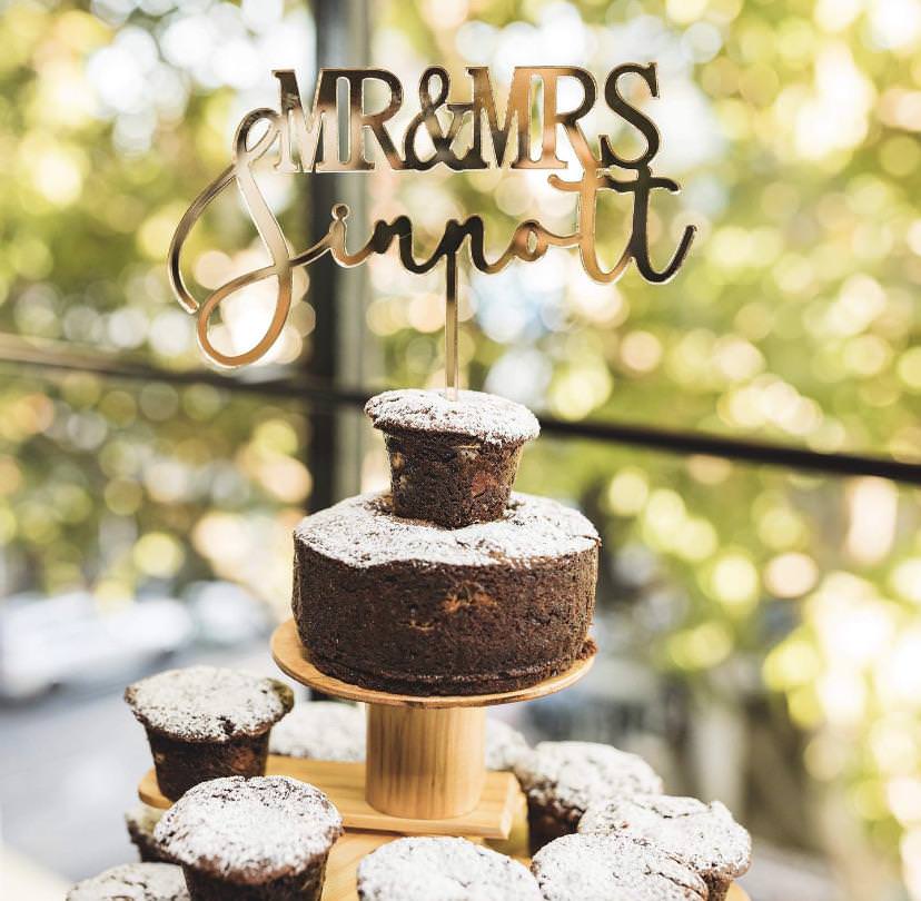 Mr & Mrs Cake Topper