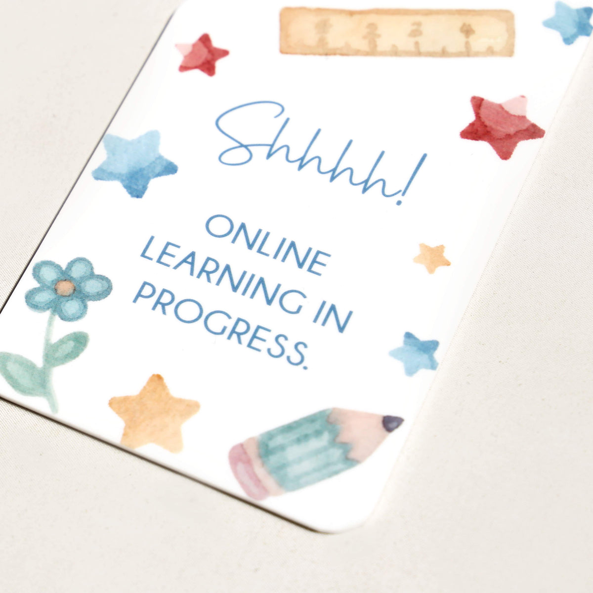 Online learning in progress - Door Hanger