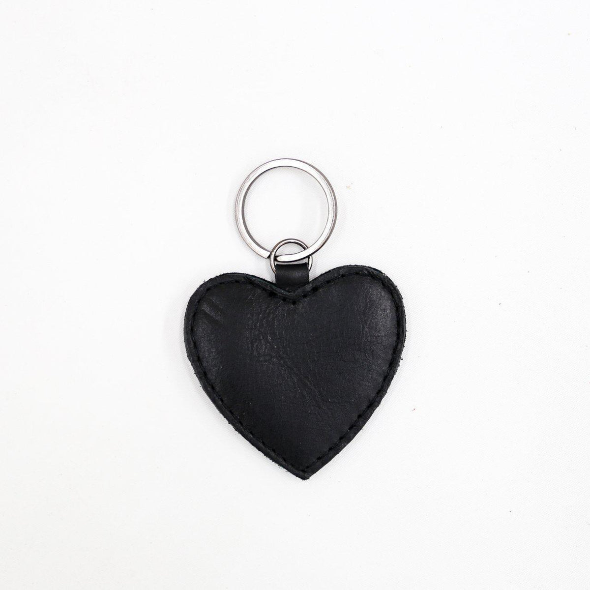 Leather Keyring - Heart
