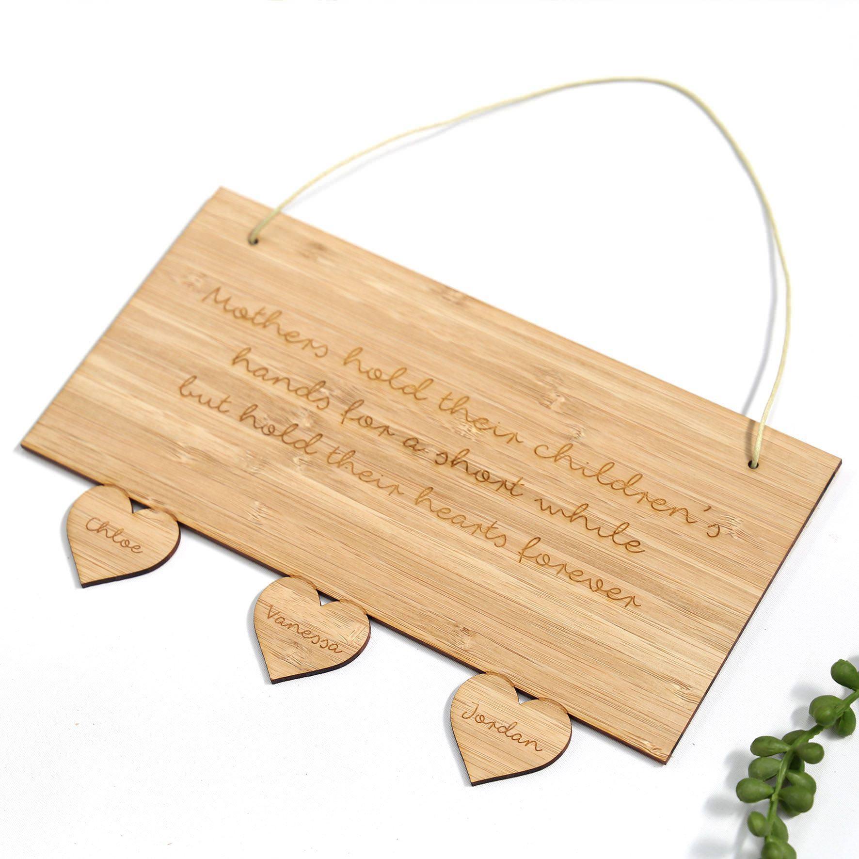 Mother's Hanging Love Hearts