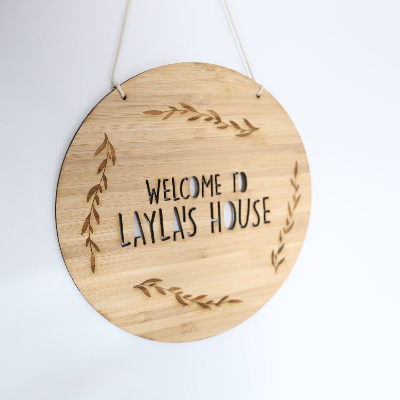 Round Cubby House Sign