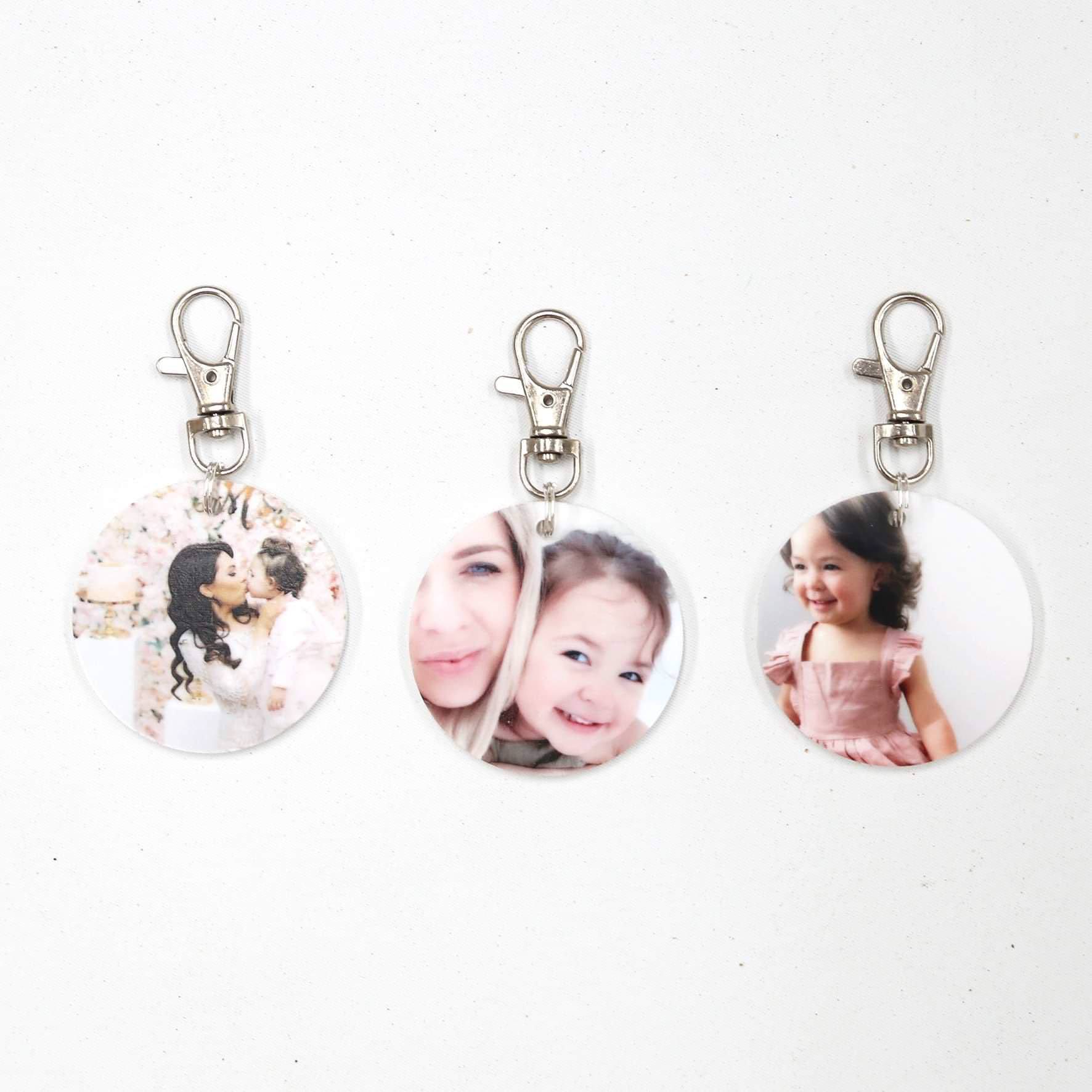 Round Photo Keyring