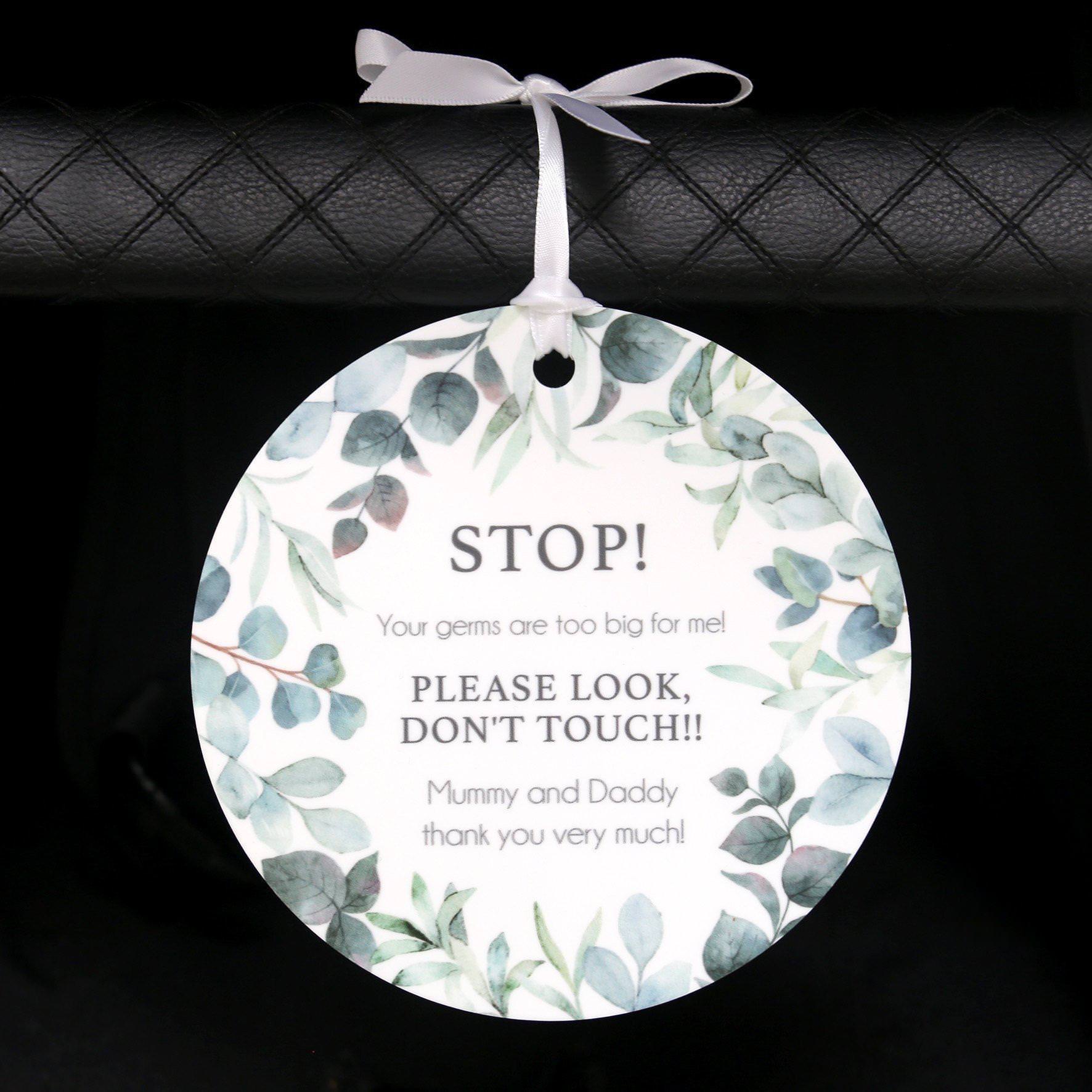 STOP! Germs are too big for me plaque