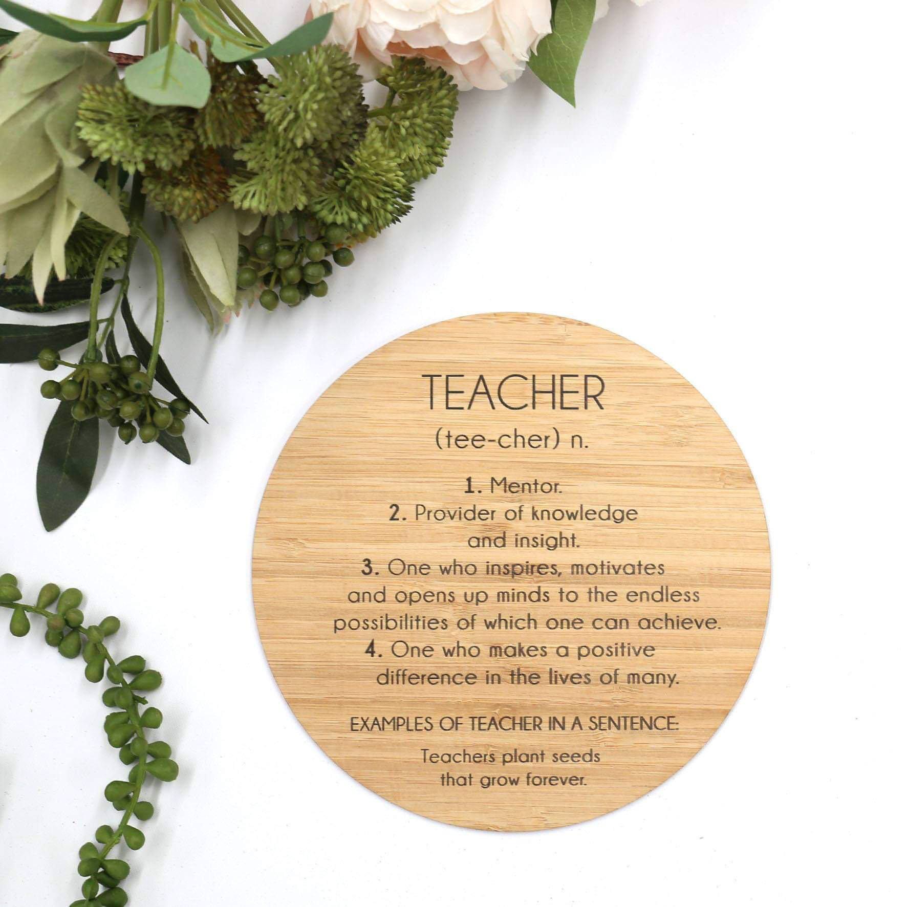 Teacher Plaque