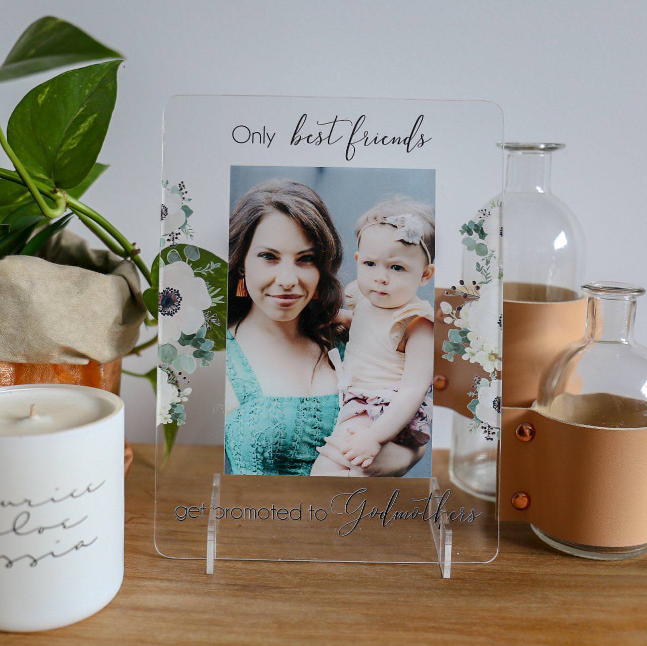 Transparent Printed Photo Frame - Godmother