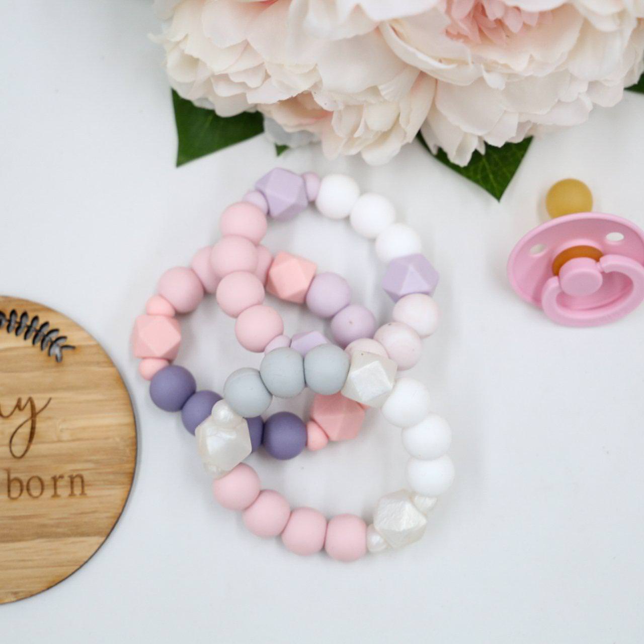 Triple Toned Silicone Teether