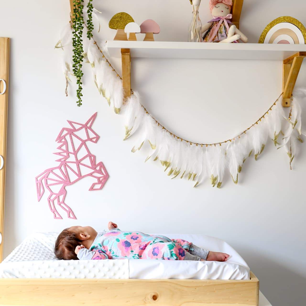 Unicorn Geometric Wall Decal