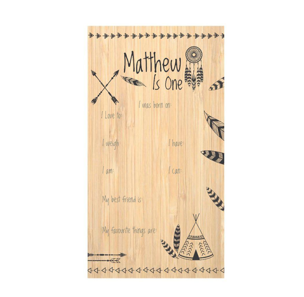 Wild One Birthday Board