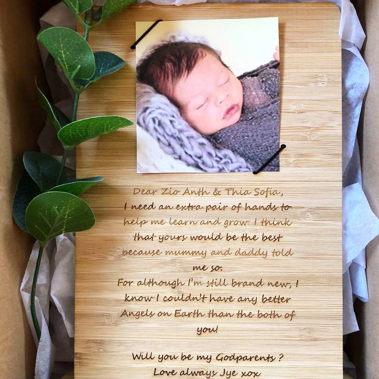 Will You Be My Godparents Plaque